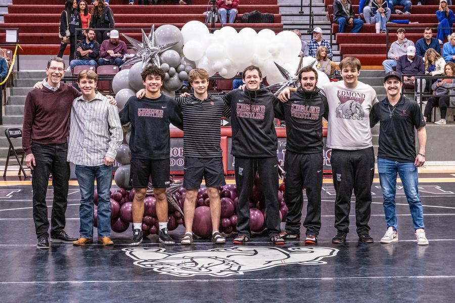 Edmond wrestling seniors honored on the mat